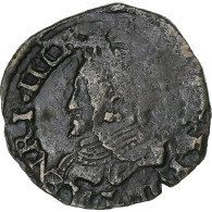 France, Henri III, Double Tournois, 1580, Bayonne, Cuivre, TTB, Gadoury:457 - 1574-1589 Henry III