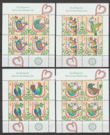 ROMANIA 2024  MARCH AMULET (MARTISOR)  Minisheet Of 3 Stamps +1 Label MNH** - Ongebruikt
