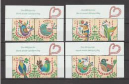 ROMANIA 2024  MARCH AMULET (MARTISOR)  Set Of 4 Stamps With Labels MNH** - Nuovi