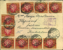 1923, 1.3., Registered Letter From SLAWA With 20 Pieces 50 Fen. - Covers & Documents