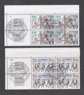 2 Blocs Oblitérés  Conseil De L'Europe Strasbourg Le 2/05/1981 N° Y&T 2138 - 2139 - Used Stamps