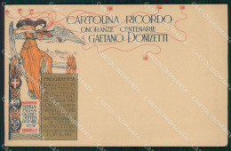 Bergamo Città Commemorativa Donizetti Cartolina KF2364 - Bergamo