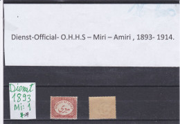ÄGYPTEN - EGY-PT - EGYPTIAN - EGITTO -  DIENSTMARKE - OFFICIAL -  1893MIRI POSRFRISCH - MNH 1915 - Service