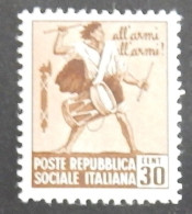 ITALIE REPUBLIQUE SOCIALE  YT 29  NEUF**MNH ANNÉE 1944 - Mint/hinged