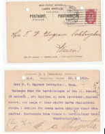 1910 Helsinki To Wasa Kolaistad FINLAND Postal Card Cover Stamps Russian Occupation Russia - Lettres & Documents