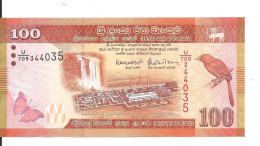 SRI LANKA 100 RUPEES 2019 UNC P 125 - Sri Lanka