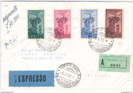 1952 TRIESTE A - Serie Campidoglio 4 Val. - Soprastampa Su Due Righe - 05-05-195 - Other & Unclassified