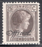 Luxembourg 1928 Single Grand Duchess Charlotte - Postage Stamps Of 1926-1928 Overprinted "Officiel" In Unmounted Mint - Neufs