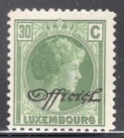 Luxembourg 1928 Single Grand Duchess Charlotte - Postage Stamps Of 1926-1928 Overprinted "Officiel" In Unmounted Mint - Unused Stamps