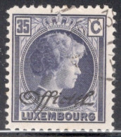 Luxembourg 1928 Single Grand Duchess Charlotte - Postage Stamps Of 1926-1928 Overprinted "Officiel" In Fine Used - Ungebraucht