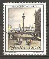 ITALIA ITALY - 1993 Arte: FRANCESCO GUARDI Pittore Venezia Usato - 1991-00: Used