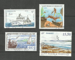 Saint-Pierre Et Miquelon N°550, 574, 579, 654 Cote 7.35€ - Oblitérés