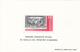 FRENCH ANDORRA Block 1,unused - Expositions Philatéliques