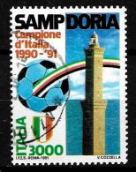 ITALIA ITALY - 1991 SAMPDORIA Campione D'Italia Di Calcio, Usato - 1991-00: Used