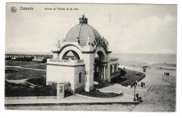 Oostende Entrée Du Palace Et La Mer 1916 Feldpost Htje - Oostende
