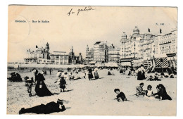 Oostende Sur Le Sable Briefstempel 1905 Ostende Kursaal Htje - Oostende