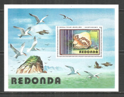 Redonda (Antigua) 1980 Year Mint Block MNH(**) Birds - Antigua And Barbuda (1981-...)