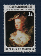 Maldives, **, Yv 641, Mi 702, SG 693, Gainsborough, Portrait De Mary, - Maldivas (1965-...)