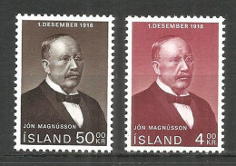 ICELAND 1968 Mint Stamps MNH(**) Set  - Nuevos