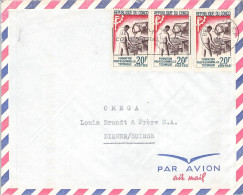 REP. CONGO - AIRMAIL 1964 - BIENNE/CH / 6097 - Usados