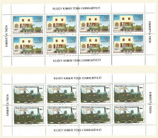 Turkey Cyprus 1986 Year , 2 S/S Blocks Mint MNH (**)  Trains - Unused Stamps