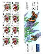 UK, GB, Great Britain, Alderney, 1997, Booklet, Michel 100, Flora And Fauna, Flowers, Butterfly - Alderney