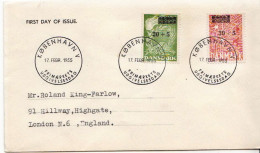 Postal History: Denmark Used FDC - Lettres & Documents