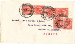 South Africa 1922/24/26. COIL STAMPS On 3 Covers. SG 19, 19a, 21. - Lettres & Documents