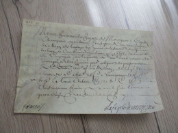 1689 Pièce Signée Recto Verso Libourne La Faye De MONGIRAUD Quittance Rente De Guerre - Politicians  & Military