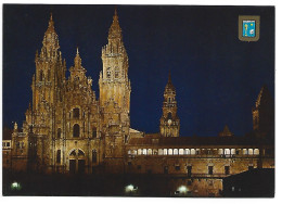 CATEDRAL, PLAZA DEL OBRADOIRO, NOCTURNA .- SANTIAGO DE COMPOSTELA / GALICIA.- ( ESPAÑA ) - Santiago De Compostela