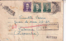 CARTA 1955  REGISTERED   MADUREIRA  A VALENCIA - Briefe U. Dokumente