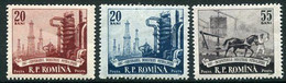 ROMANIA 1957 Centenary Of Oil Industry MNH / **.  Michel 1671-73 - Ungebraucht