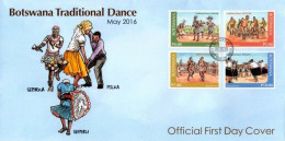 Botswana - 2016 Traditional Dance FDC (**) - Botswana (1966-...)