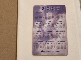 ROMANIA-(RO-ROM-0369D)-Calender-2007-(84)-(10 Lei)-(907UV6)-used Card+1card Prepiad Free - Roemenië