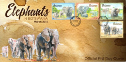 Botswana - 2016 Elephants FDC - Eléphants