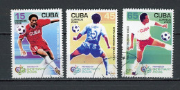 CUBA -  FOOT  N°Yt 4325+4326+4327 Obli. - Used Stamps