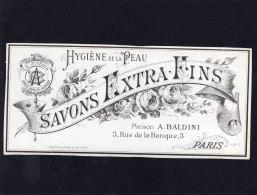 Etiquette Savon - Hygiène De La Peau - SAVONS EXTRA FINS - Maison A. BALDINI  PARIS - Etiquettes