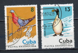 CUBA -  FAUNE  N°Yt 1790+1792 Obli. - Gebruikt