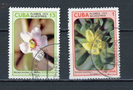 CUBA -  FLORE  N°Yt 1794+1798 Obli. - Usados