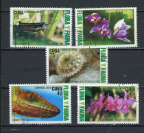 CUBA -  FAUNE & FLORE  N°Yt 4941/4945 Obli. - Oblitérés