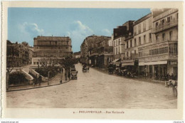 (Algérie) Philippeville 012, EPA 4, Rue Nationale, D’un Carnet à Souche, Non Voyagée, Bon état - Skikda (Philippeville)