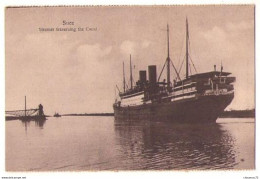 (Egypte) 242, Suez, The Postcard Trust 807, Bateau Traversant Le Canal, D'un Carnet - Suez