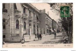 (Algérie) 051, Blida, ND Phot 110, La Banque De L'Algérie Et La Rue Lamy, D'un Carnet - Blida