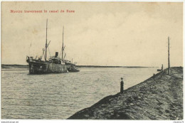 (Egypte) 006, Canal De Suez, DL 0529 206, Navire Traversant Le Canal De Suez, Dos Non Divisé - Suez