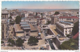 (Algérie) 107, Mostaganem, CAP 129, Vue Générale Sur Le Marché Et Le Pont Du Ravin - Mostaganem