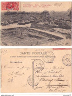 (Guinée Française) 021, Kindia, Le Village Indigène, Cachet Maritime Loango à Marseille LM N° 2 - Guinée Française