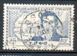 TOGO Taxe René Caillié  1939 N° 174 - Gebraucht