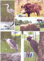 2018. Moldova, Fauna, Birds & Animals, Nature Reserve Of Moldova,  5 Maxicards, Mint/** - Moldawien (Moldau)