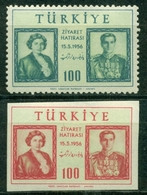 AC - TURKEY STAMP  -  The VISIT OF THE SHAH AND QUEEN OF IRAN TO TURKEY MNH 15 MAY 1956 - Neufs