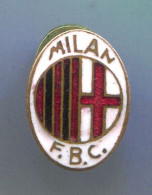 Football Soccer Futbol Calcio - FC MILAN  Italy, Vintage Pin Badge Abzeichen, Enamel Buttonhole - Football
